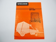 Welger 180 rollenpresse - welger, rp