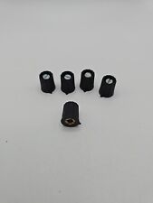 5x Spannzangen-Knopf Zeiger Potiknopf Bedienknopf 4mm Achse NOS (Kl10-46)