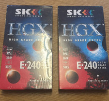 2 X VHS-kassetten leer  240 (orginal Verpackt)