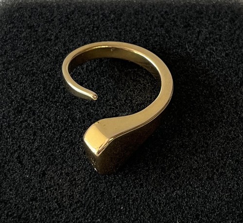 Hufnagel ring vergoldet - ring, gd