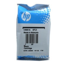 Original HP Tinten Patrone 21 schwarz für Deskjet 1500 2200 3910 3915 3950 Blist
