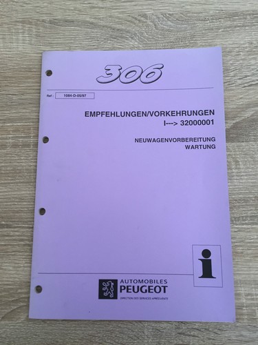 Werkstatthandbuch peugeot 306 - peugeot,