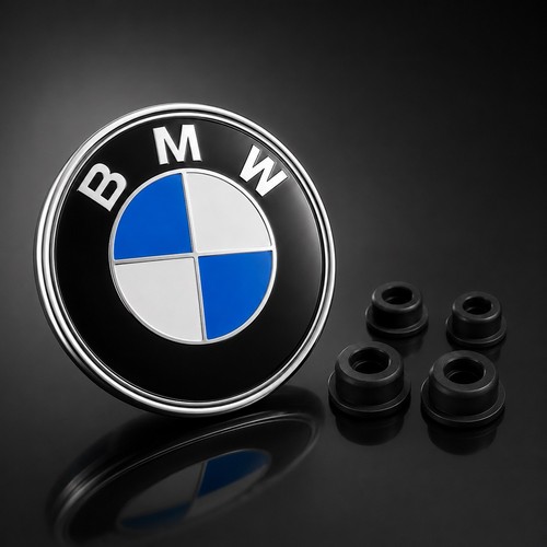 Bmw emblem 78mm - emblem, weiß