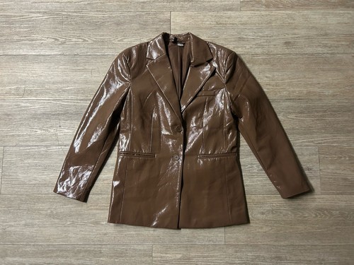 Lack vinyl blazer - lack,