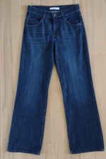 BRAX Damen Jeans,  WEITES BEIN, Größe 34 L / 34 W, BLAU, 100% Baumwolle