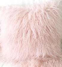 Kissen Tibet Lammfell Puder