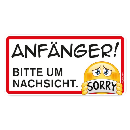 Auto magnet schild anfänger - auto-magnet-schild,