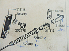 Ford Taunus 17m P2 Bolzen 4-Gang-Getriebe 217 565 NOS