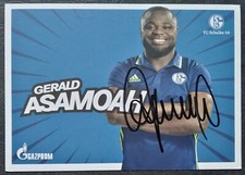 5337 Gerald Asamoah FC Schalke 04 Autogrammkarte 2016/17 original signiert