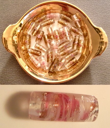 Lampwork glas perlen beads - 10,