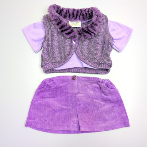 Build bear purple faux - faux, fur