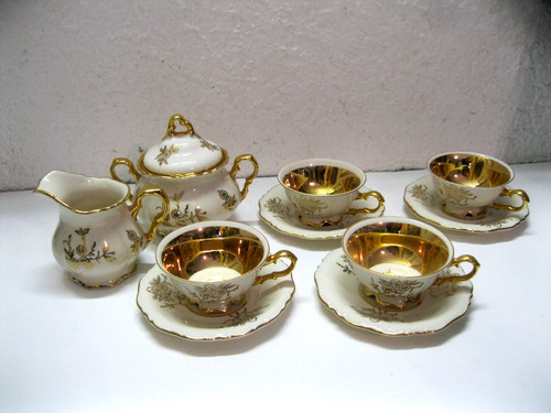 Vintage mokka set - vintage, 4x