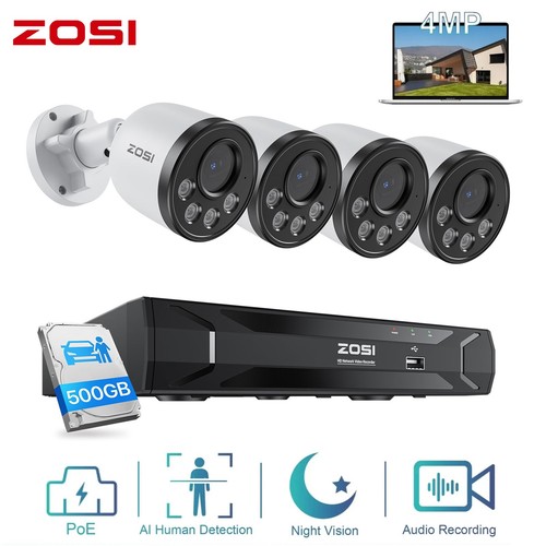 Zosi 8ch 4mp poe überwachung - poe,