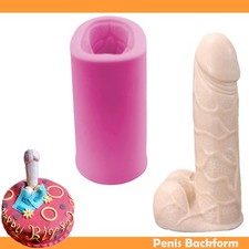 Fondant Penis Form  zum Backen - Marzipan Kuchen Backform Silikon Eiswürfel mold
