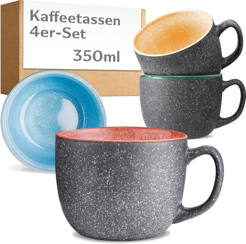 4er set kaffeetassen bunt - 4er,