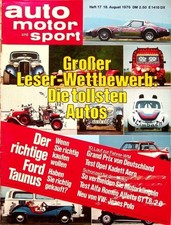 2) Auto Motor Sport AMS 17/1976 - Opel Kadett C Aero vo - Alfa Romeo Alfetta GT