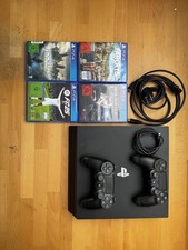 Sony PlayStation 4 Pro, 1 TB, Schwarz, Inkl. 2 Controller, 4 Spiele