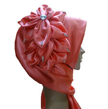 Kopftuch Satin Strass Tuch Esarp Hijab Tesettür Festlich Hochzeit Kina Dügün NEU