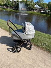 Cybex priam platinum Kinderwagen Set Lux Carry Cot Babywanne Koi Collection