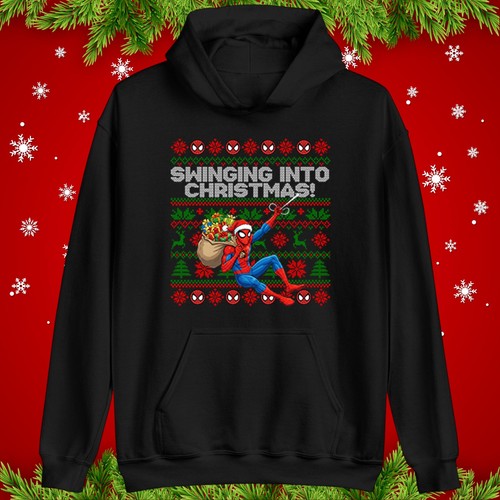 Spiderman christmas hoodie - spiderman,