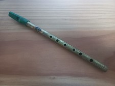 Alte Retro Tin Whistle Irisch Irish Blechpfeife Flöte Vintage Deko