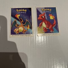 * 2000 Dunkin Boomer Pokemon Karten Sticker - # 06 Glurak / Charizard U Glutexo