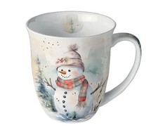 Tasse Lustiger Schneemann Teetasse Kaffeetasse Porzellan Winter Weihnachten