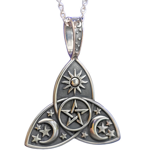 Triquetra pentakel anhänger - triquetra,