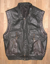 Herren- LEDERWESTE / Outdoor-