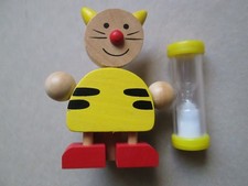 Eieruhr  Sanduhr  Zahnputz Uhr    Katzenmotiv  -  Laufzeit    ca.  3  Min.