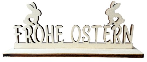 Tisch schild frohe ostern - ostern, aus