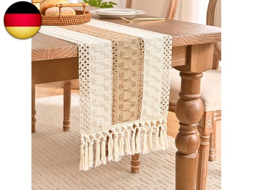 Tischläufer braun boho - tischläufer,