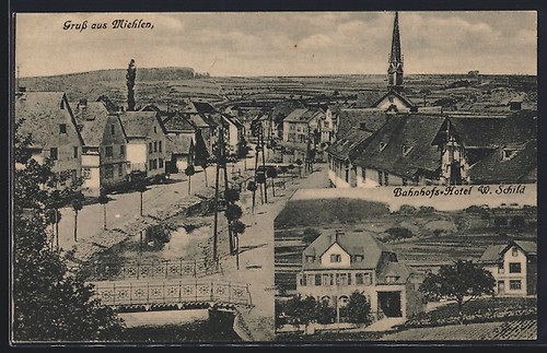 Ansichtskarte miehlen - ansichtskarte,