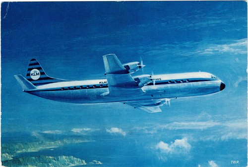 Flugzeug postkarte lockheed - postkarte,