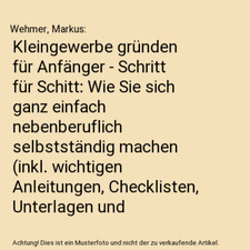 Kleingewerbe gründen für