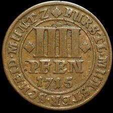 MÜNSTER - BISTUM: 4 Pfennig 1715. FRANZ ARNOLD VON WOLFF-METTERNICH ZUR GRACHT.