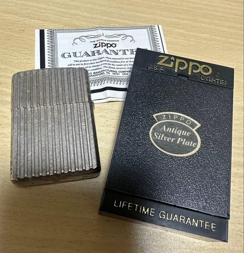 Zippo antique silver plate - silver,