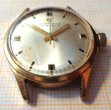 Ältere Metall Armbanduhr Junghans 620.50 Handaufzug defekt für Teile MS