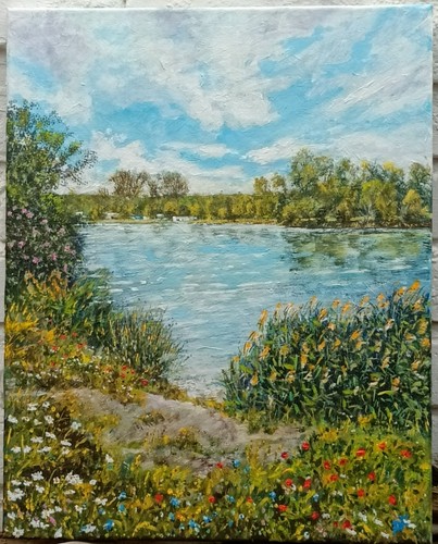 Acryl gemälde unikat 50x40cm - acryl,