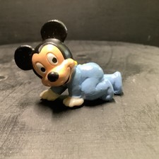 Disney Bully Bullyland Gummifigur : Mickey Mouse als Baby 4cm TOP Zustand K1