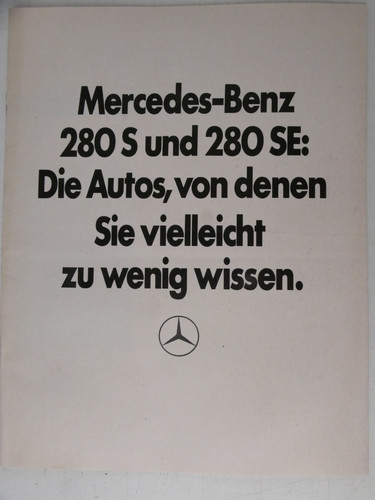 Mercedes benz 280 und - s,