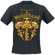 Motörhead T-Shirt Herren 50 Years Of Motörhead schwarz