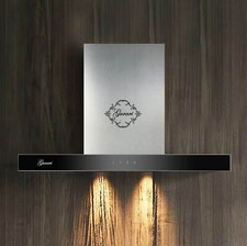 Gurari Prime Dunstabzugshaube 60 cm 1000m³/h Abzugshaube Schwarz Glas Edelstahl