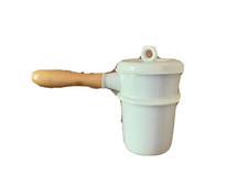 Gefäß Wasserbad-Topf mit Holzgriff + Deckel Haldenwanger Berlin