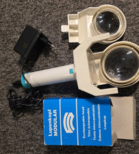 SCHWEIZER OPTIK Lesegerät AKKU Modular Halogenlupe Leuchtlupe  100x75mm, OVP