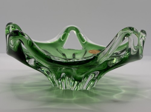 Bohemia glasschale grün - bohemia,