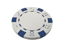 Poker Chip Casino Chips Spielchip Coin Jeton Token Marke Weiß Ø40mm Wert 1