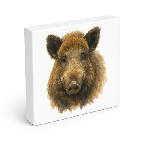 Wildes herz wildschweinkopf - wildes,
