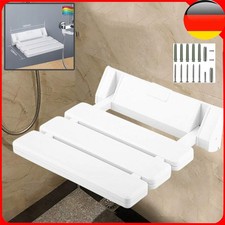 Duschsitz klappbar Wandmontage Duschklappsitz Duschhocker Klappsitz Dusche Weiß