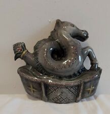 Wandkeramik Drache o.Pferd Kunstwerk Vintage  Relief Handmade Ceramic 